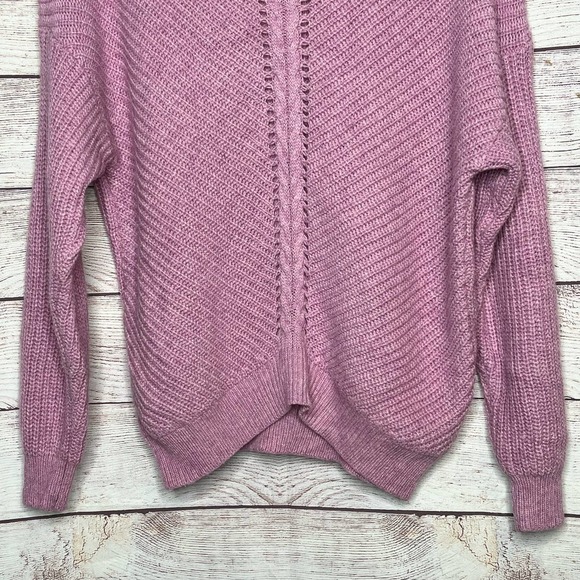 Heartloom Dani Lilac Pink Purple Wool Angora Blend Pullover Sweater Medium - Picture 7 of 10